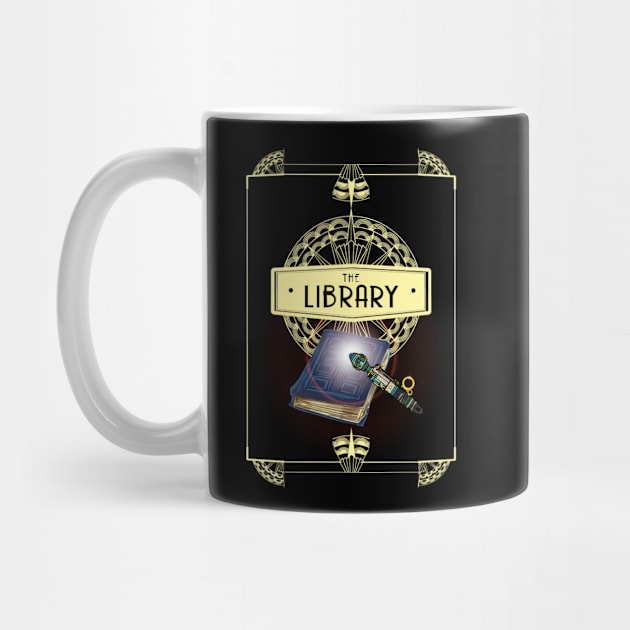 THE LIBRARY GOLD VERSION by KARMADESIGNER T-SHIRT SHOP